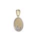 Foto de 10-00-6759 - MEDALLA BEBÉ CARRITO-RELOJ BICOLOR 14MM 18K