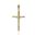 Foto de 42-101C - CRUZ CRISTO TUBO 2MM TAPONES 22MM 18K