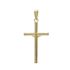 Foto de 42-101C - CRUZ CRISTO TUBO 2MM TAPONES 22MM 18K