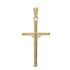 Foto de 42-104C - CRUZ CRISTO TUBO 2MM TAPONES 30MM 18K