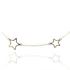 Foto de 04-521G - GARGANTILLA DOS ESTRELLAS 7-10MM 42CM (ALARGADOR 3CM) 18K