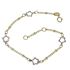 Foto de 10-00-6081 - PULSERA FLORES BICOLOR 6.50MM 18CM (ANILLA A 2CM) (1,45gr) 18K