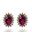 Foto de 10-10054PR - PENDIENTES RUBÍ CIRCONITA 10MM PRESIÓN 18K