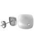 Foto de 10-611-039B - PENDIENTES CUADRADOS MATE CIRCONITA 10MM O.B. 18K