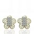 Foto de 51-1229204 - PENDIENTES FLOR BICOLOR CIRCONITA 10MM 18K