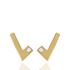 Foto de 99-806 - PENDIENTES "V" CIRCONITA 9MM 18K