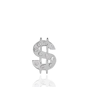 Foto de 51-6612B - PENDIENTE DÓLAR CIRCONITA 10MM O.B. 18K