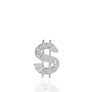 Foto de 51-6612B - PENDIENTE DÓLAR CIRCONITA 10MM O.B. 18K
