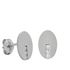Foto de 99-778B - PENDIENTES OVAL CIRCONITA 8MM O.B. 18K