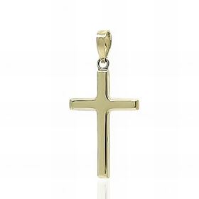 Foto de 28-14022 - CRUZ LISA BRILLO 22MM 18K