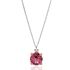 Foto de 71-11999RG - GARGANTILLA PIEDRAS COLOR SEMIPRECIOSA ROSA 7MM 45CM 18K