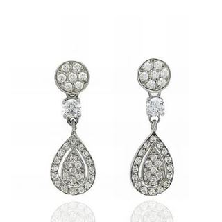 Foto de 13-7395B - PENDIENTES CIRCONITA 24MM PRESIÓN O.B. 18K