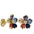 Foto de 05-4478 - PENDIENTES FLOR PIEDRAS COLOR 9MM 18K