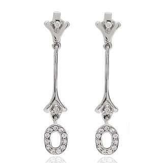Foto de 54-10776P - PENDIENTES CIRCONITA 35MM PRESIÓN O.B. 18K