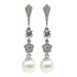 Foto de 13-7055P - PENDIENTES PERLA CIRCONITA 40MM PRESIÓN O.B. 18K