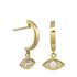 Foto de 40-7336 - PENDIENTES ARO OJO TURCO CIRCONITA 20MM PRESIÓN 18K