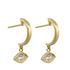 Foto de 40-7336 - PENDIENTES ARO OJO TURCO CIRCONITA 20MM PRESIÓN 18K