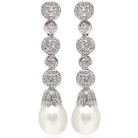 Foto de 71-2193-ES - PENDIENTES PERLA CIRCONITA 45MM PRESIÓN O.B. 18K