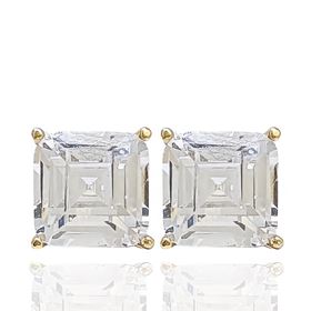 Foto de 05-3988 - PENDIENTES CIRCONITA 8X8MM 18K