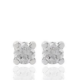 Foto de 51-1663B - PENDIENTES GARRAS Y CIRCONITA 5.5MM O.B. 18K