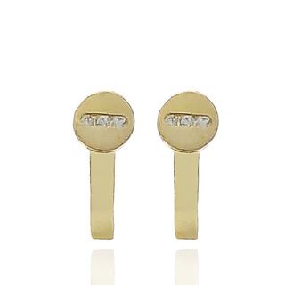 Foto de 99-PT824C - PENDIENTES REDONDOS CIRCONITA 13MM CATALÁN 18K