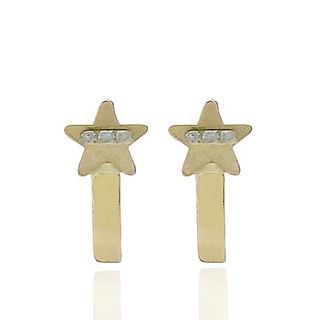 Foto de 99-PT818C - PENDIENTES ESTRELLA CIRCONITA 13MM CATALÁN 18K