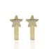 Foto de 99-PT818C - PENDIENTES ESTRELLA CIRCONITA 13MM CATALÁN 18K