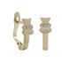 Foto de 99-PT821C - PENDIENTES OSO CIRCONITA 13MM CATALÁN 18K