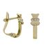 Foto de 99-PT821C - PENDIENTES OSO CIRCONITA 13MM CATALÁN 18K