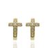 Foto de 62-1173 - PENDIENTES ARO CRUZ CIRCONITA 2X13MM 18K