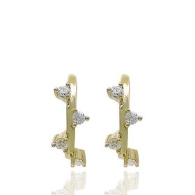 Foto de 62-1177 - PENDIENTES ARO CIRCONITA 1.5X5X13MM 18K
