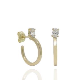 Foto de 71-10361 - PENDIENTES ARO 13MM CIRCONITA 3MM 18K