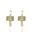 Foto de 71-11540 - CRIOLLAS 2X13MM MOTIVO CUADRADO CIRCONITA PRESIÓN 18K