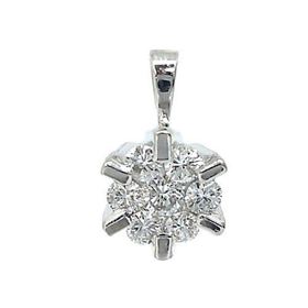 Foto de 10-247-403C - COLGANTE "NETO" 7 BRILLANTES SI H 0.195-0.06KTES. O.B. 18K