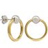 Foto de 71-9659-1G - PENDIENTES ARO BICOLOR 14MM BOLA 5MM 18K
