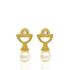 Foto de 62-737 - PENDIENTES CÁLIZ PERLA CIRCONITA 10MM 18K