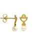 Foto de 62-737 - PENDIENTES CÁLIZ PERLA CIRCONITA 10MM 18K