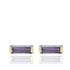 Foto de 05-3653L - PENDIENTES PIEDRA LILA 3X7MM PRESIÓN 18K
