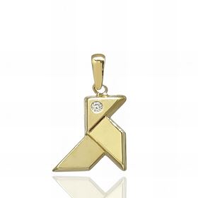 Foto de 51-2101569 - COLGANTE PAJARITA CIRCONITA 12MM 18K