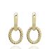 Foto de 62-2075 - PENDIENTES OVAL GALLONADO 16MM 18K