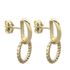Foto de 62-2075 - PENDIENTES OVAL GALLONADO 16MM 18K
