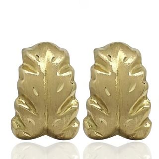 Foto de 61-30003 - PENDIENTES HOJA CATALÁN 17MM 18K