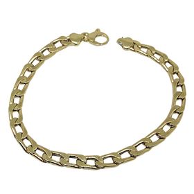 Foto de 10-122-722-21 - PULSERA BARBADA CUADRADA 6MM 21CM (7,74gr) 18K