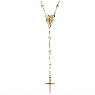 Foto de 04-414G - GARGANTILLA ROSARIO BOLAS LAPIDADAS 2MM 44+7CM 18K