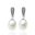 Foto de 90-6632B - PENDIENTES PERLA CIRCONITA 23MM O.B. 18K