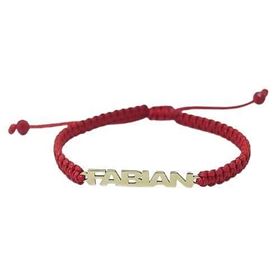 Foto de 13-103-P - PULSERA LETRERO BEBÉ MACRAMÉ 3.85MM 18K