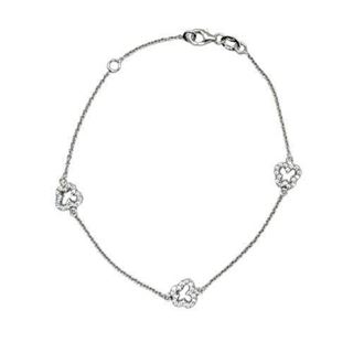 Foto de 10-416-152B - PULSERA MARIPOSAS CIRCONITA 7MM O.B. 19CM (ANILLA 2 CM) (2,50gr) 18K