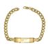 Foto de 04-689-21 - PULSERA PLACA BARBADA 7.75MM (PLACA 10X40MM) 21.5CM (14,66gr) 18K