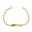 Foto de 45-624 - PULSERA BEBÉ PLACA 1X1 2.5MM (PLACA 4.6X20MM) 12CM (1,02gr) 18K