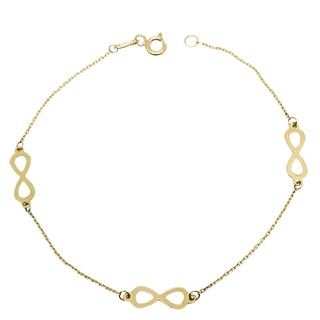 Foto de 10-139-2856 - PULSERA TRES INFINITOS 13MM 18.5CM 18K